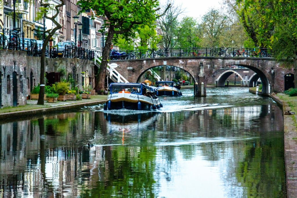 The canals and city of Utrecht