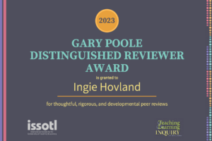 2023 Poole Award-Hovland